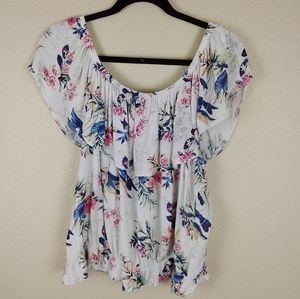American Eagle Off The Shoulder Bubble Top